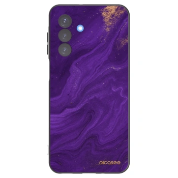 Picasee Samsung Galaxy A17 5G Hülle - Schwarzes Silikon - Purple