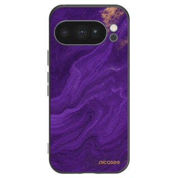 Picasee Google Pixel 10 Pro Hülle - Schwarzes Silikon - Purple