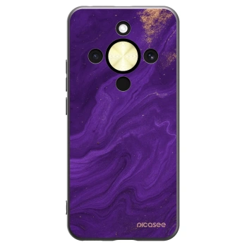 Picasee Honor Magic8 Lite 5G Hülle - Schwarzes Silikon - Purple