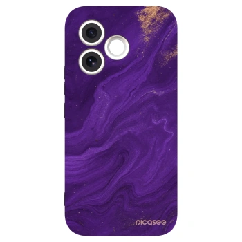 Picasee Honor 600 Lite Hülle - Schwarzes Silikon - Purple