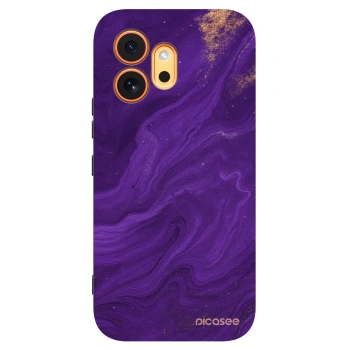 Picasee Honor 600 Hülle - Schwarzes Silikon - Purple