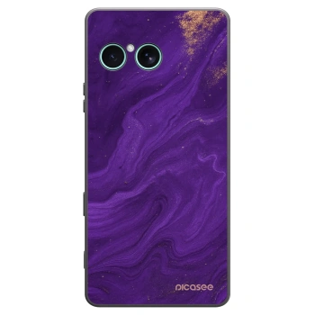 Picasee Sony Xperia 10 VII Hülle - Schwarzes Silikon - Purple