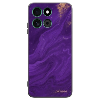 Picasee Motorola Moto G57 Power Hülle - Schwarzes Silikon - Purple
