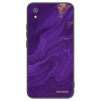 Picasee Xiaomi Redmi 7A Hülle - Schwarzes Silikon - Purple