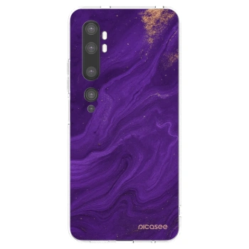 Picasee Xiaomi Mi Note 10 (Pro) Hülle - Transparentes Silikon - Purple
