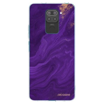 Picasee Xiaomi Redmi Note 9 Hülle - Schwarzes Silikon - Purple