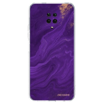 Picasee Xiaomi Redmi Note 9S Hülle - Transparentes Silikon - Purple