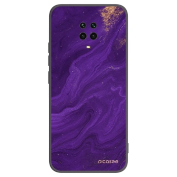 Picasee Xiaomi Redmi Note 9S Hülle - Schwarzes Silikon - Purple
