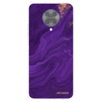 Picasee Xiaomi Poco F2 Pro Hülle - Transparentes Silikon - Purple