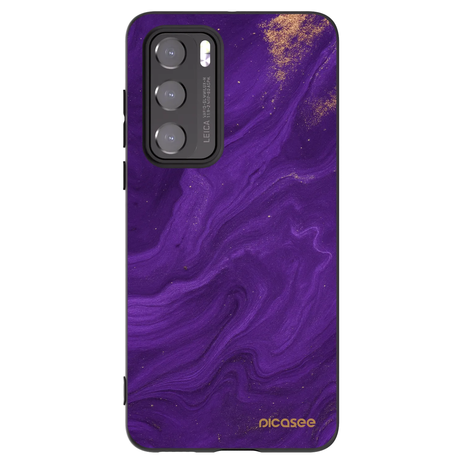 Picasee Huawei P40 Hülle - Schwarzes Silikon - Purple