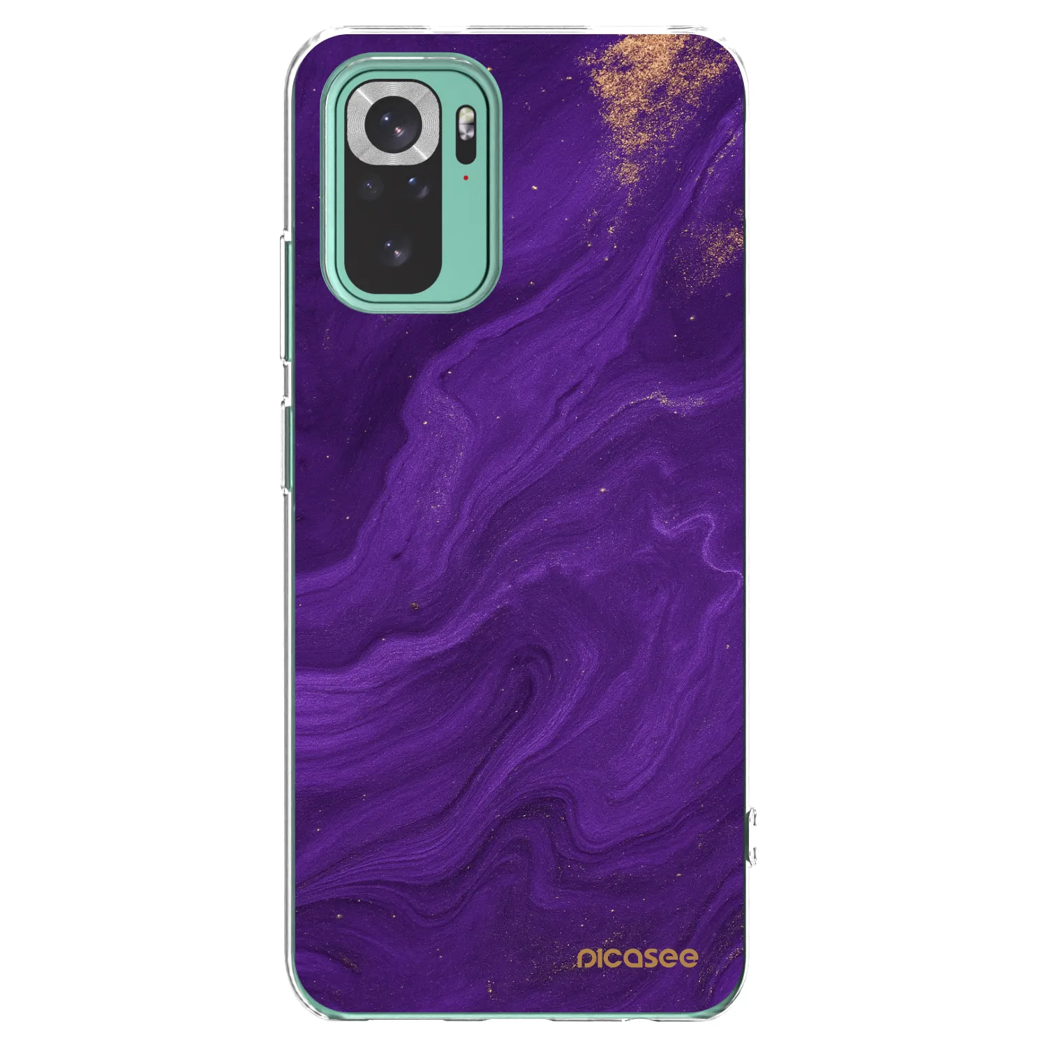 Picasee Xiaomi Redmi Note 10 Pro Hülle - Transparentes Silikon - Purple
