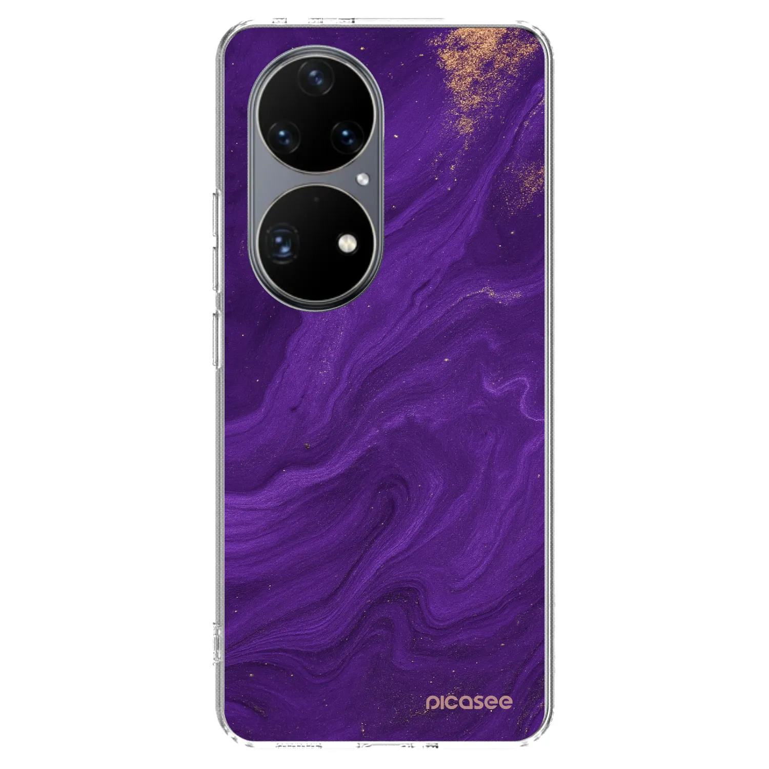 Picasee Huawei P50 Hülle - Transparentes Silikon - Purple