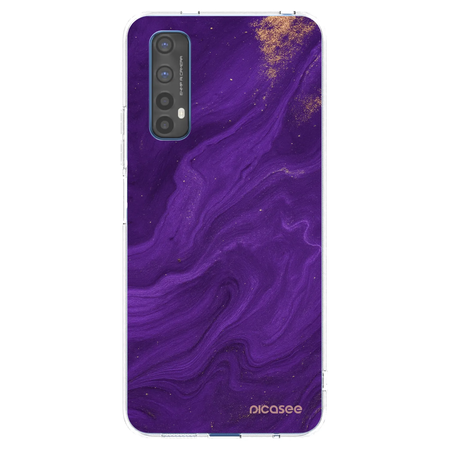Picasee Realme 7 Hülle - Transparentes Silikon - Purple