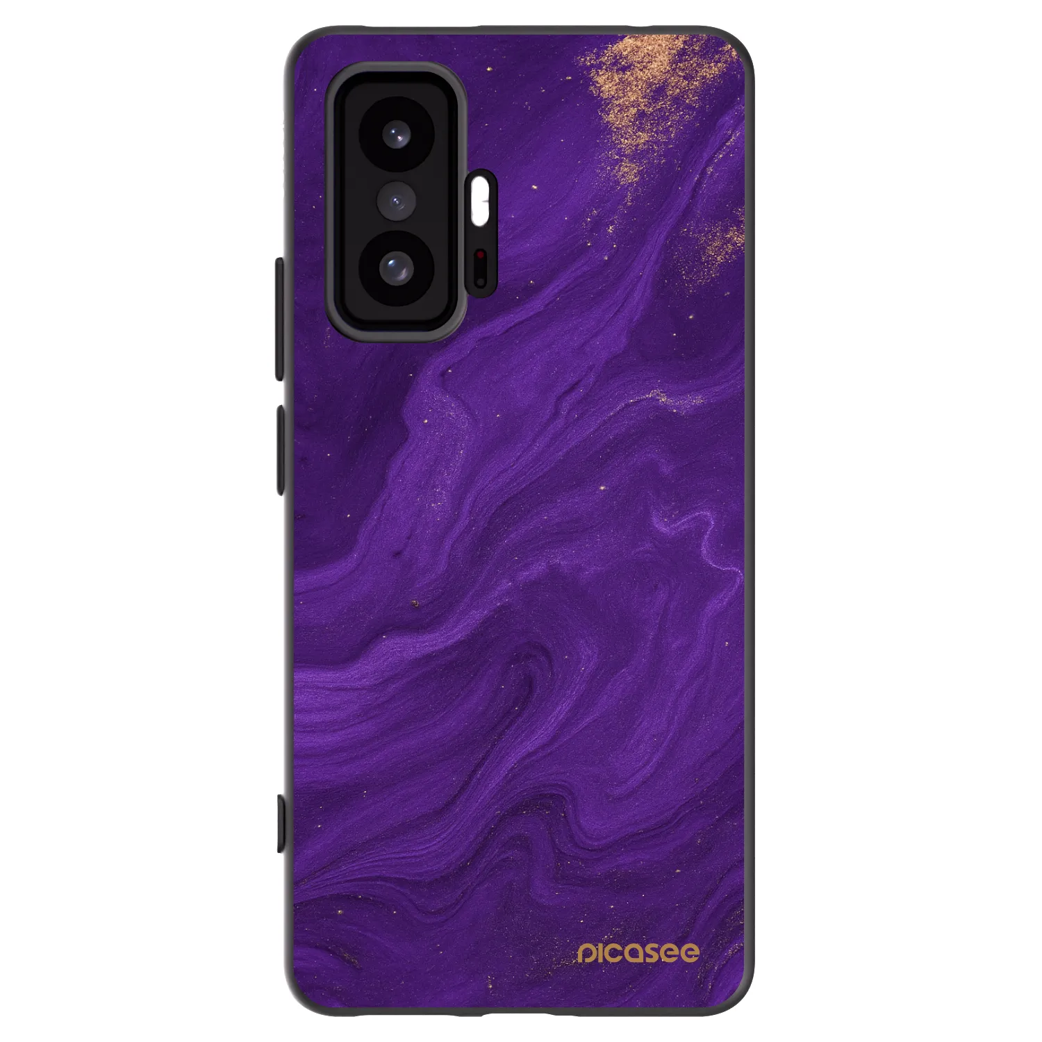 Picasee Xiaomi 11T Pro Hülle - Schwarzes Silikon - Purple