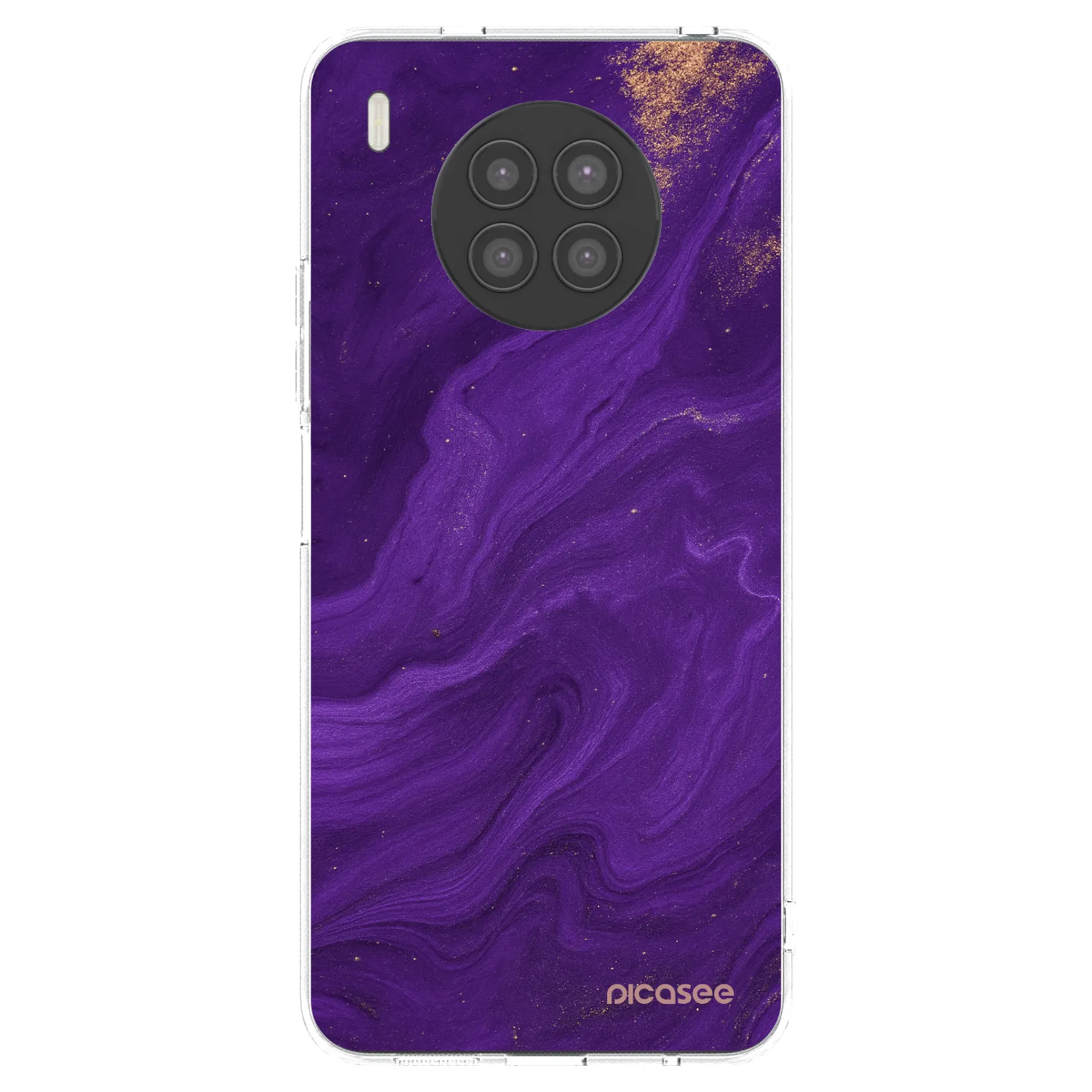 Picasee Huawei Nova 8i Hülle - Transparentes Silikon - Purple