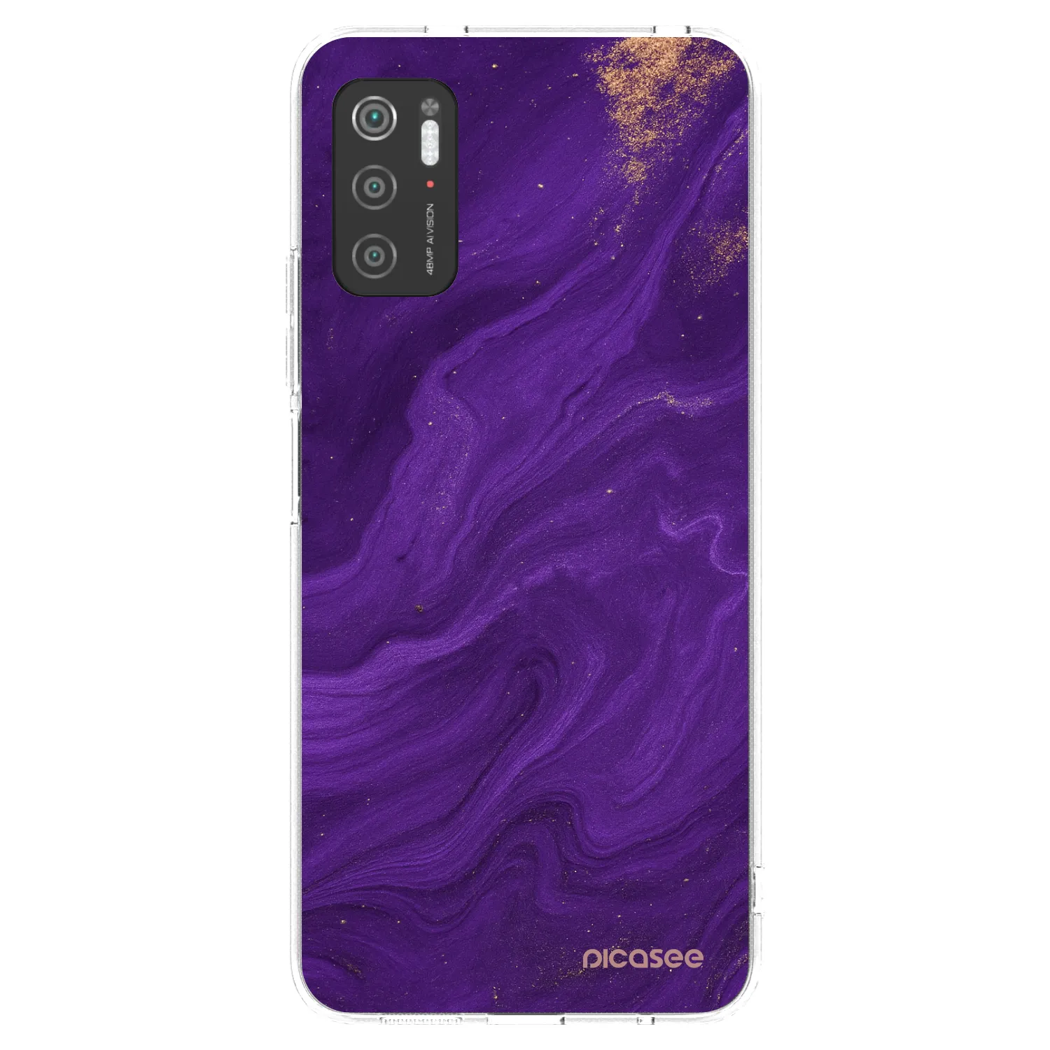 Picasee Xiaomi Poco M3 Pro 5G Hülle - Transparentes Silikon - Purple