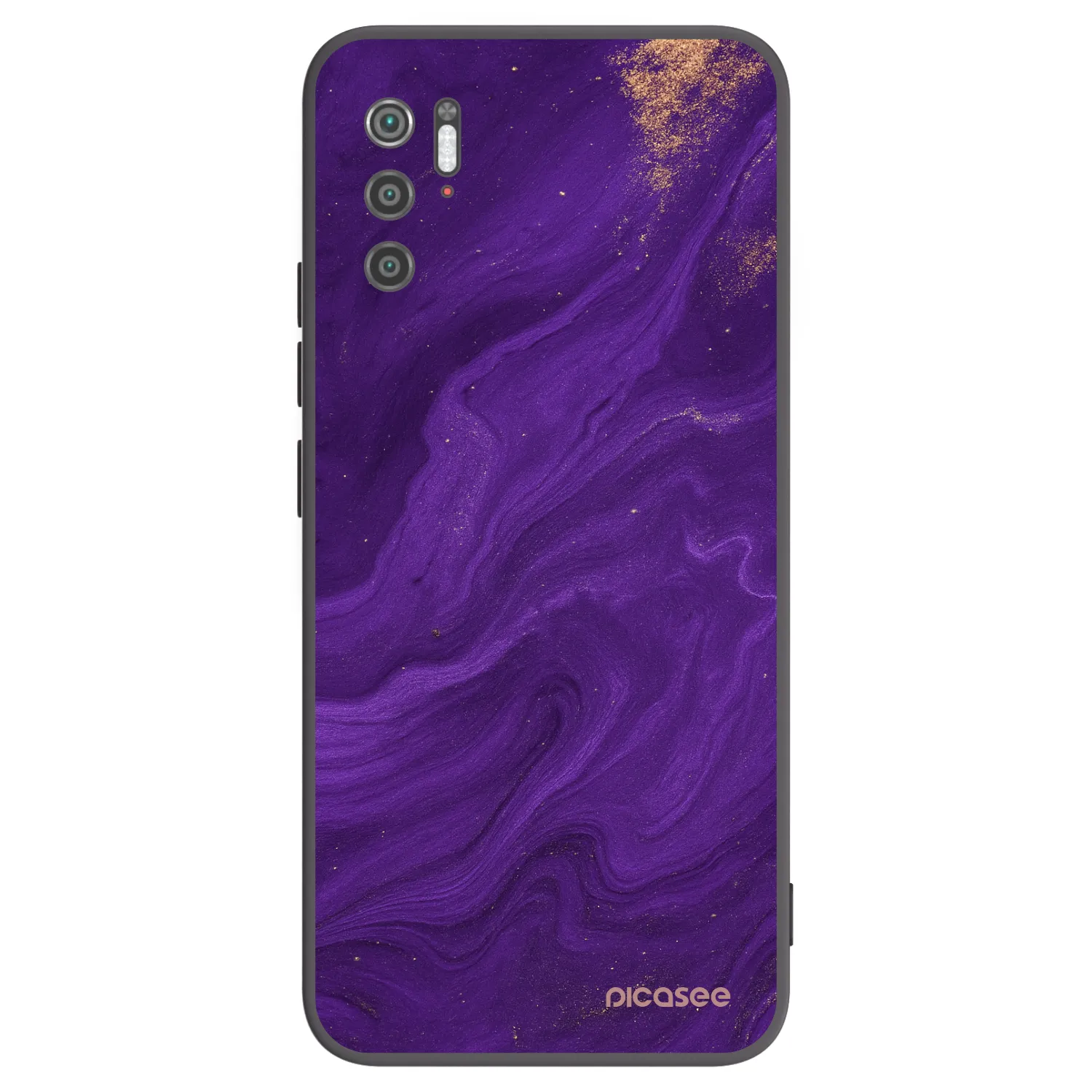 Picasee Xiaomi Poco M3 Pro 5G Hülle - Schwarzes Silikon - Purple
