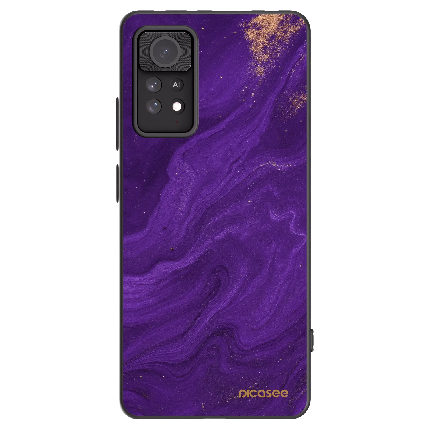 Picasee Xiaomi Redmi Note 11 Pro 5G Hülle - Schwarzes Silikon - Purple