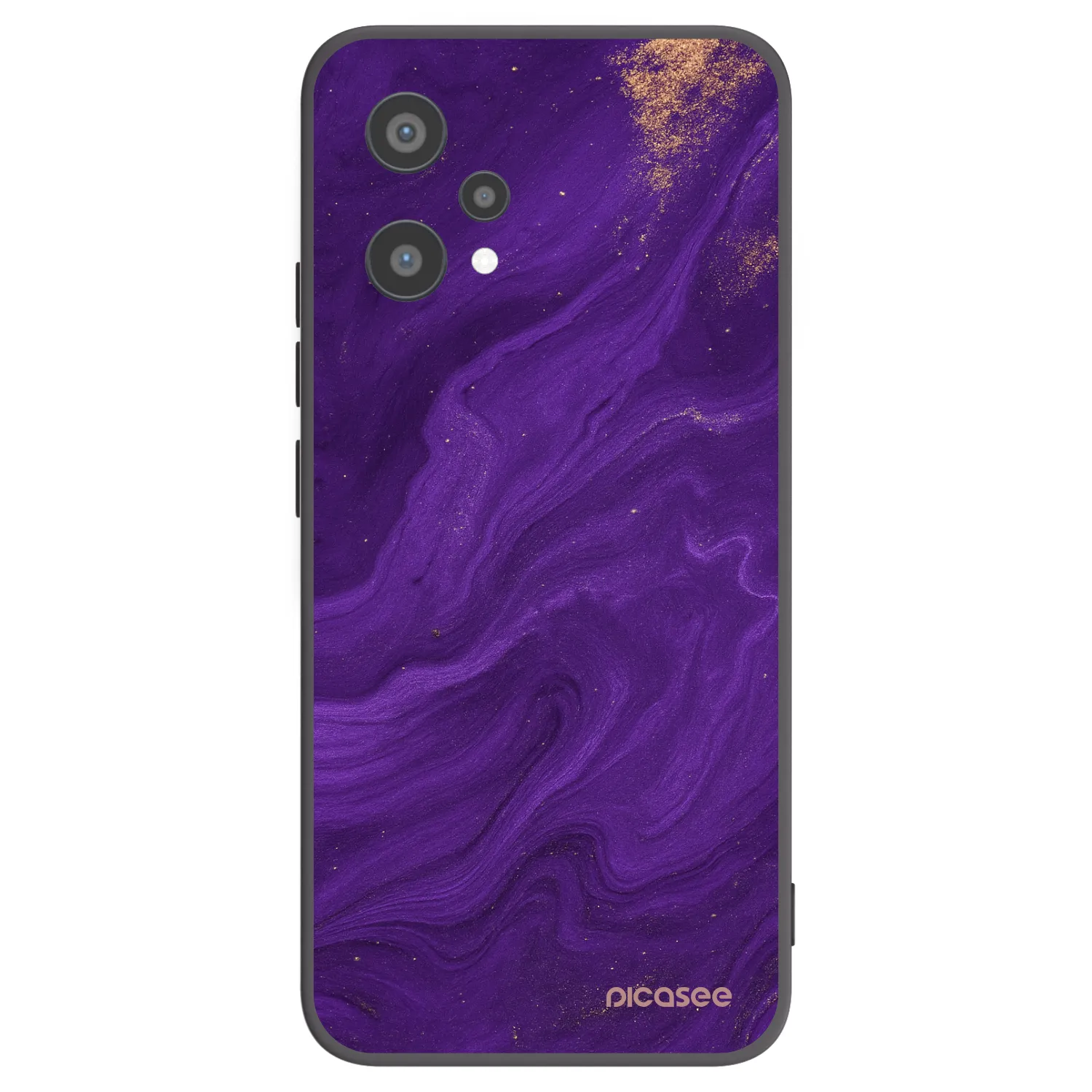 Picasee Realme 9 Pro 5G Hülle - Schwarzes Silikon - Purple