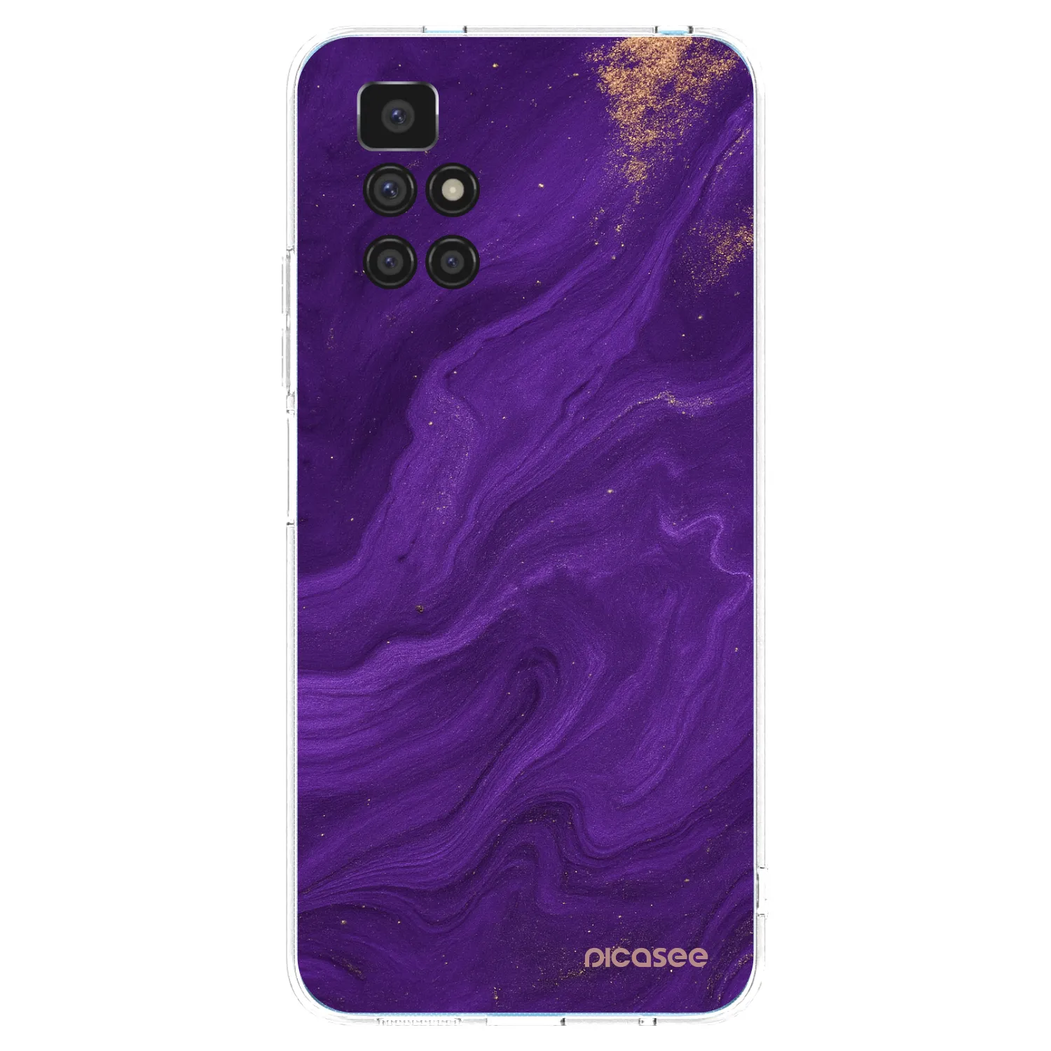 Picasee Xiaomi Redmi 10 (2022) Hülle - Transparentes Silikon - Purple