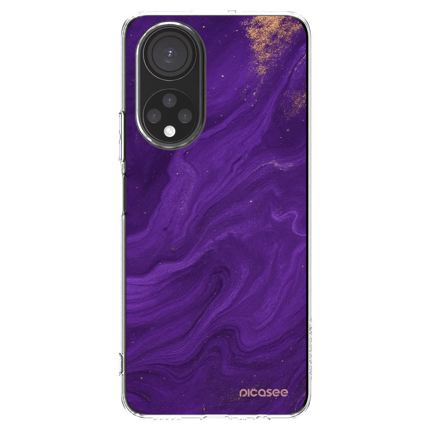 Picasee Honor X7 Hülle - Transparentes Silikon - Purple