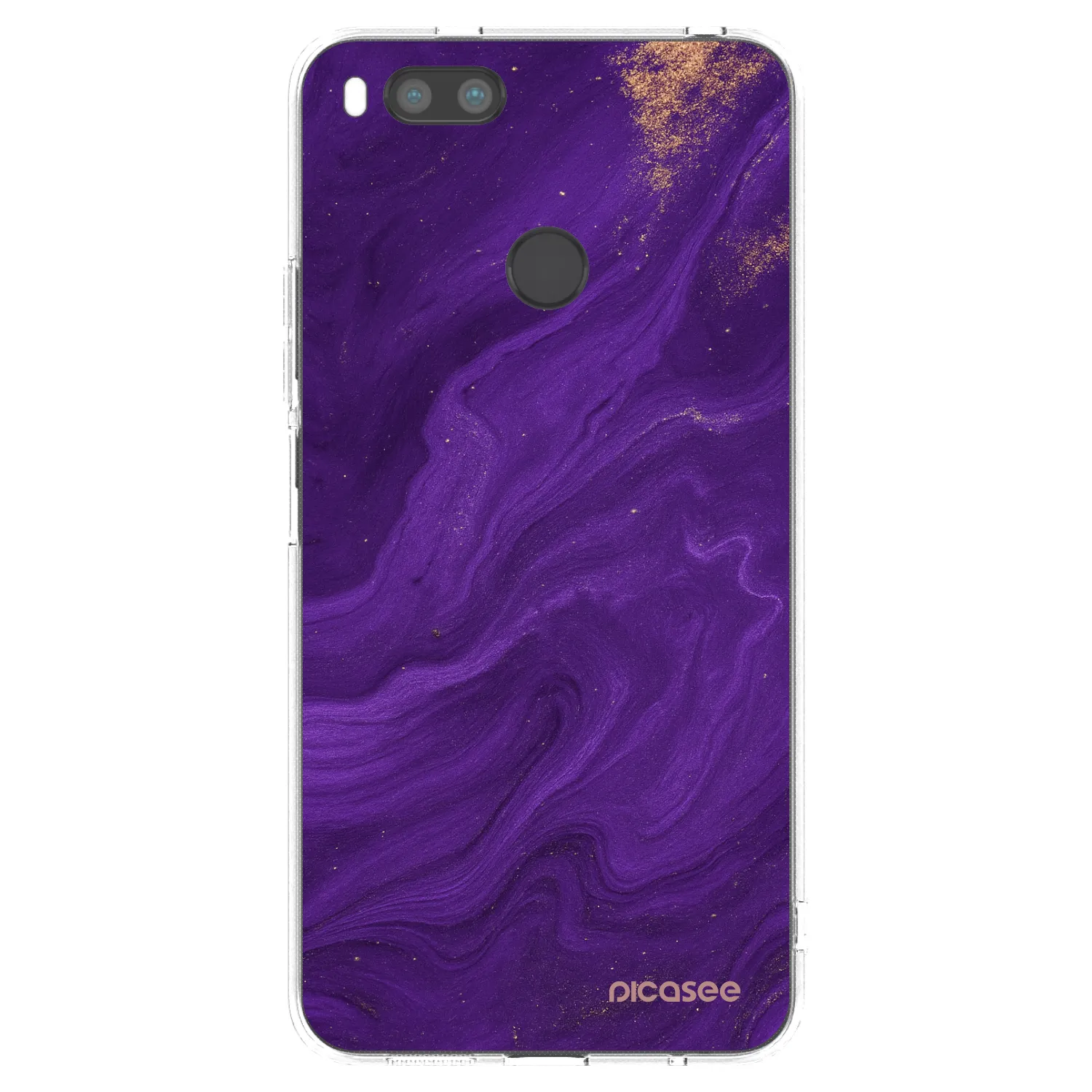 Picasee Xiaomi Redmi A1 Hülle - Transparentes Silikon - Purple