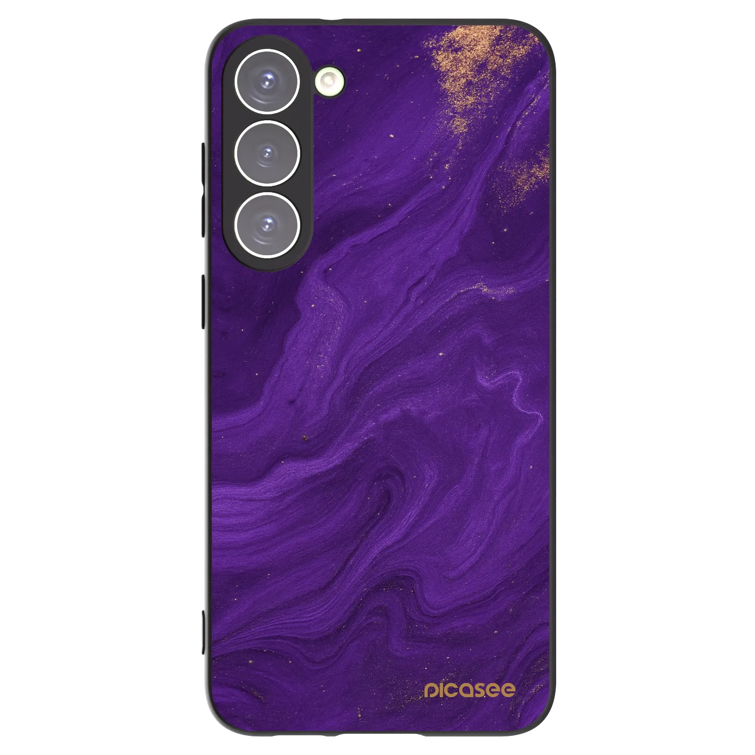 Picasee Samsung Galaxy S23+ 5G Hülle - Schwarzes Silikon - Purple
