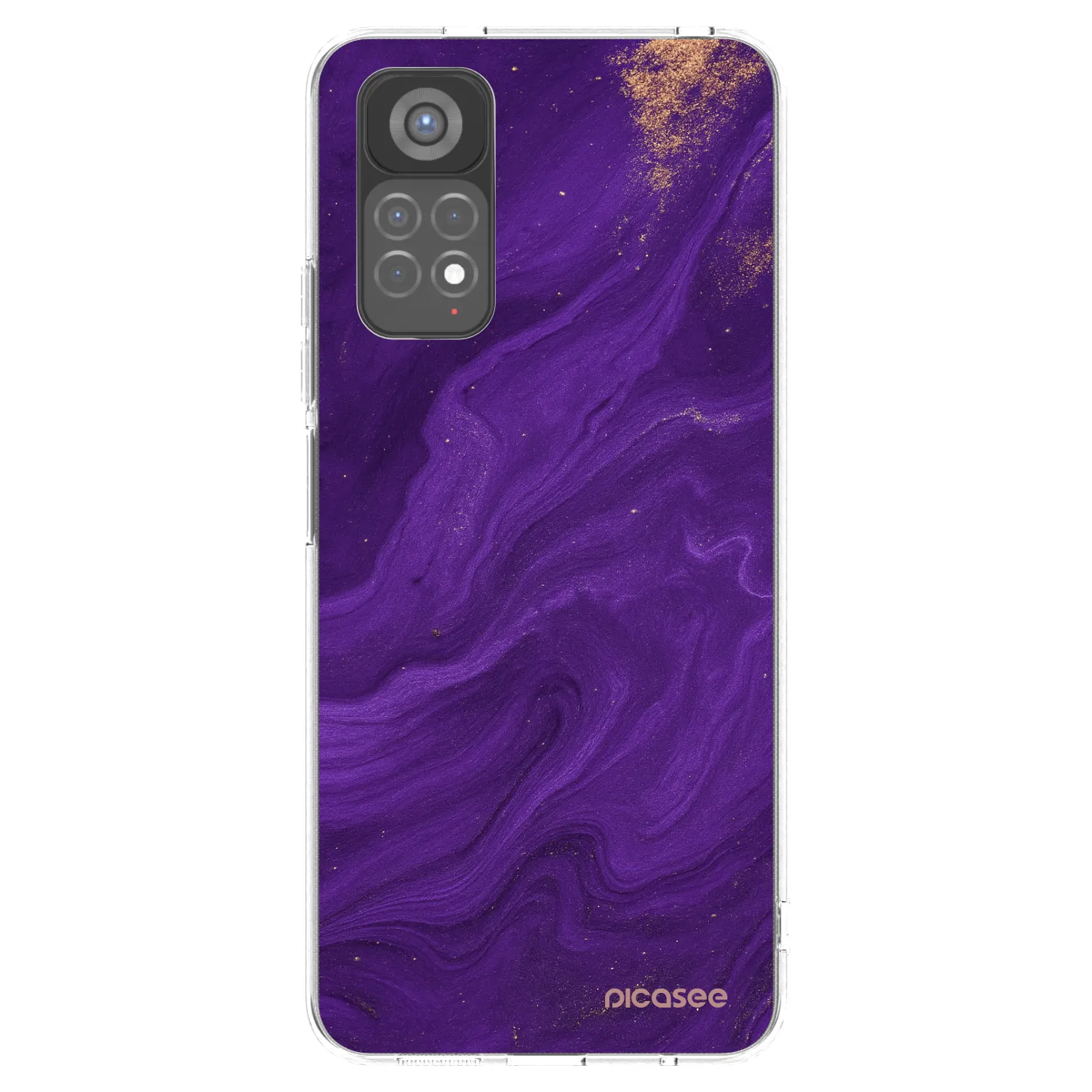 Picasee Xiaomi Redmi Note 11S 5G Hülle - Transparentes Silikon - Purple