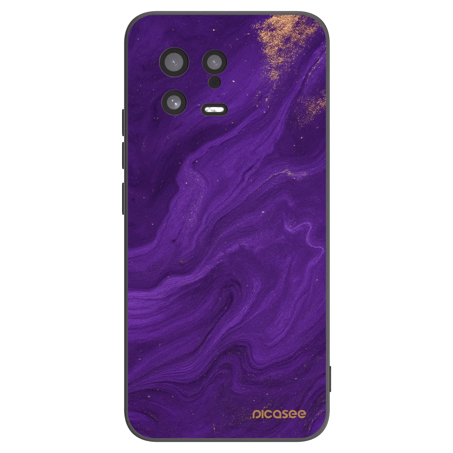 Picasee Xiaomi 13 Hülle - Schwarzes Silikon - Purple