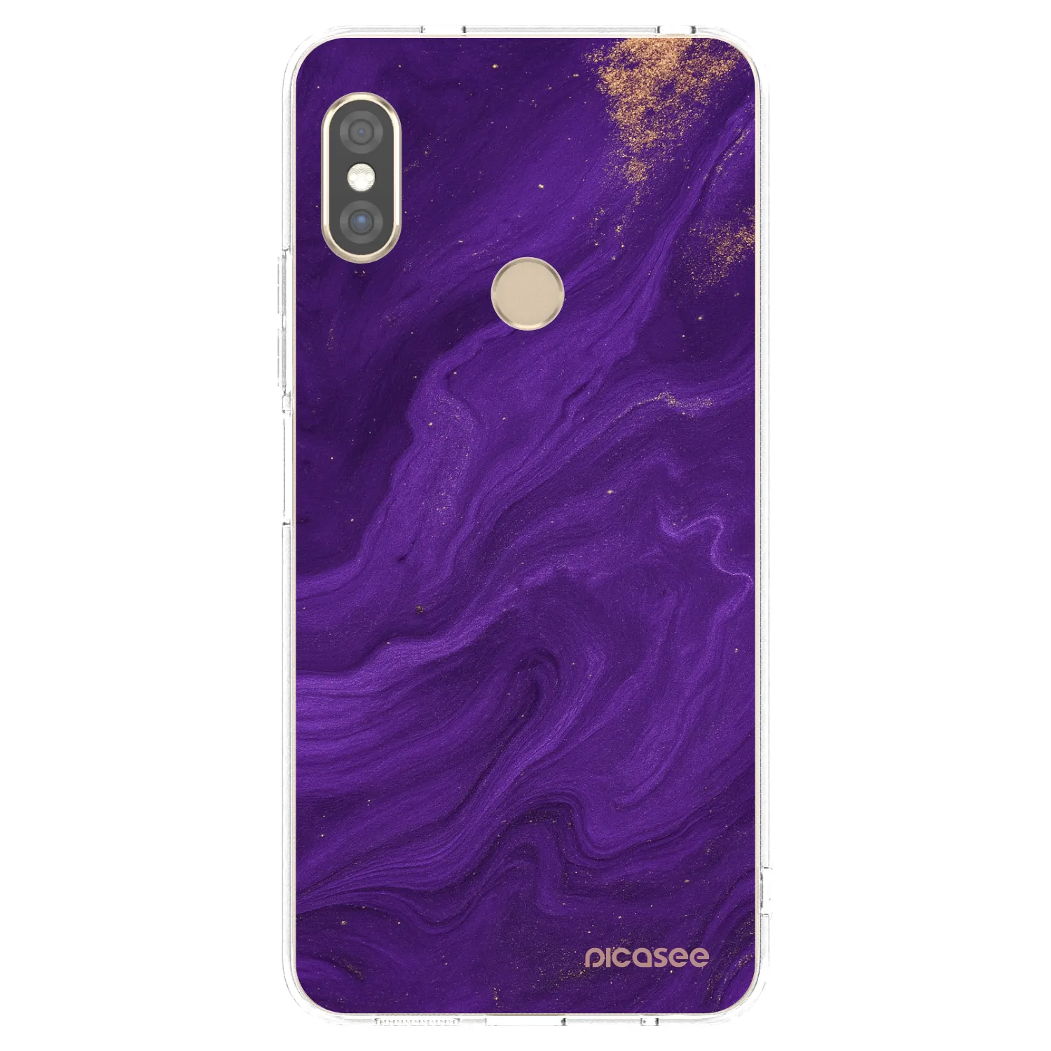 Picasee Xiaomi Redmi Note 5 Global Hülle - Transparentes Silikon - Purple