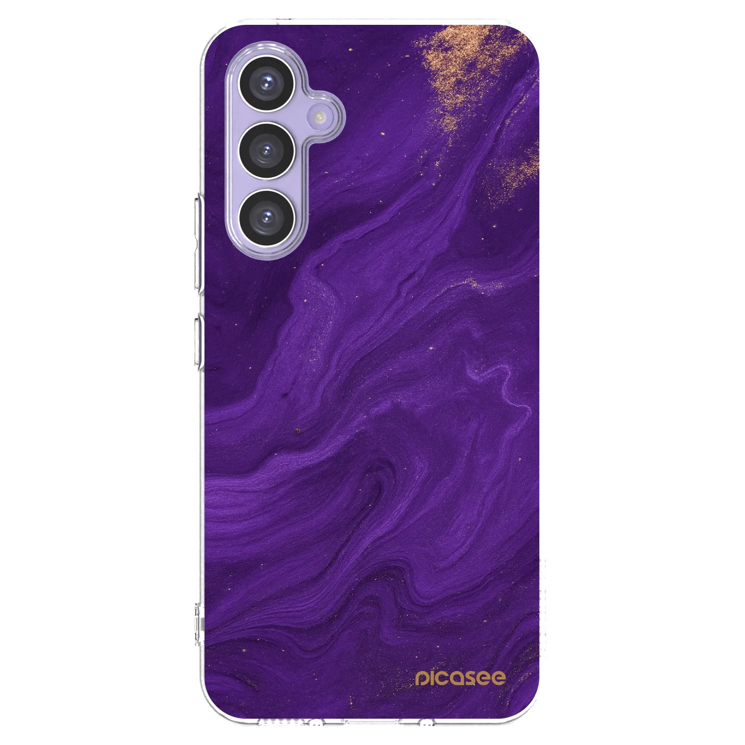 Picasee Samsung Galaxy A54 5G A546B Hülle - Transparentes Silikon - Purple