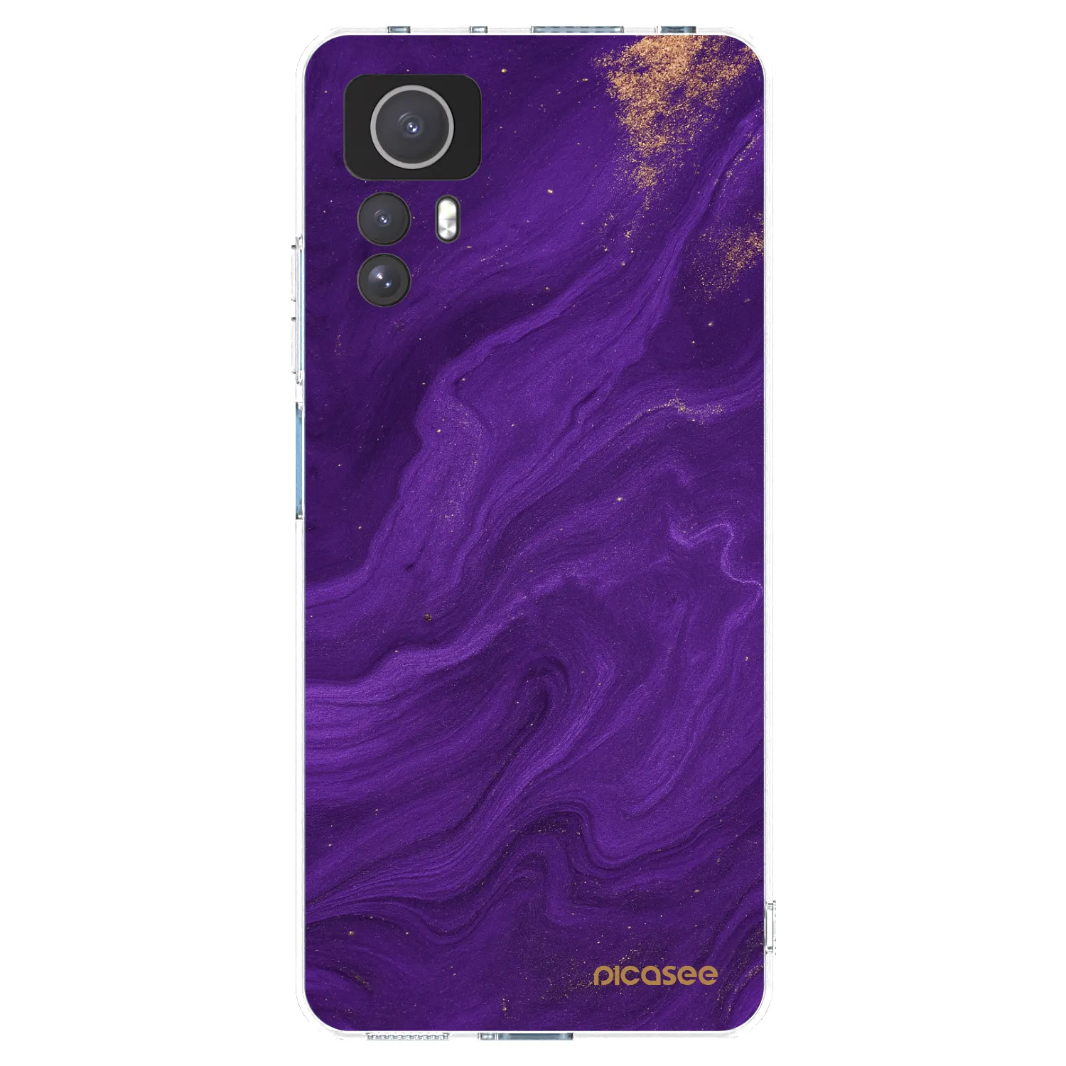 Picasee Xiaomi Redmi Note 12S Hülle - Transparentes Silikon - Purple