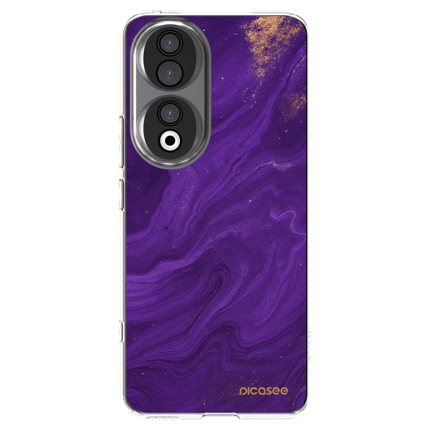 Picasee Honor 90 5G Hülle - Transparentes Silikon - Purple