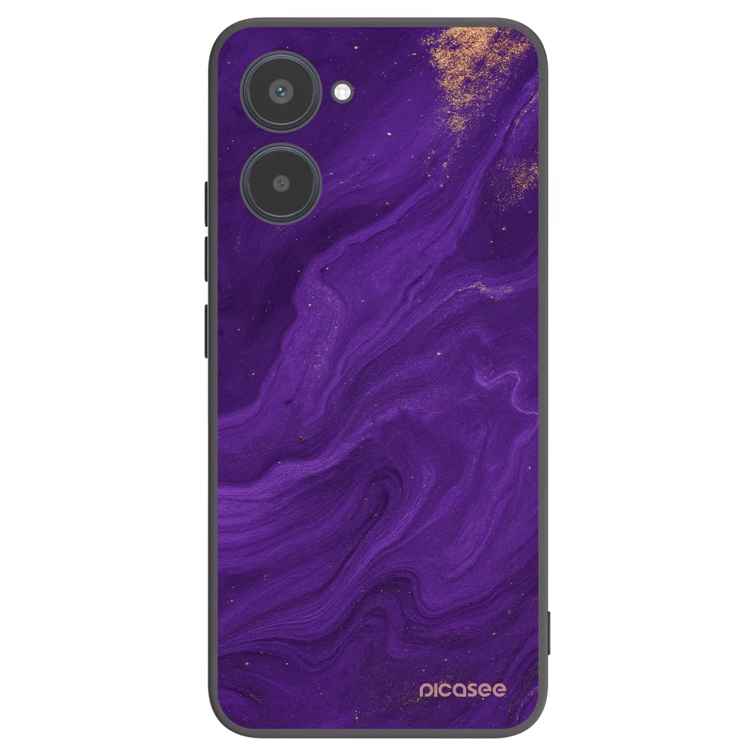 Picasee Realme 10 4G Hülle - Schwarzes Silikon - Purple