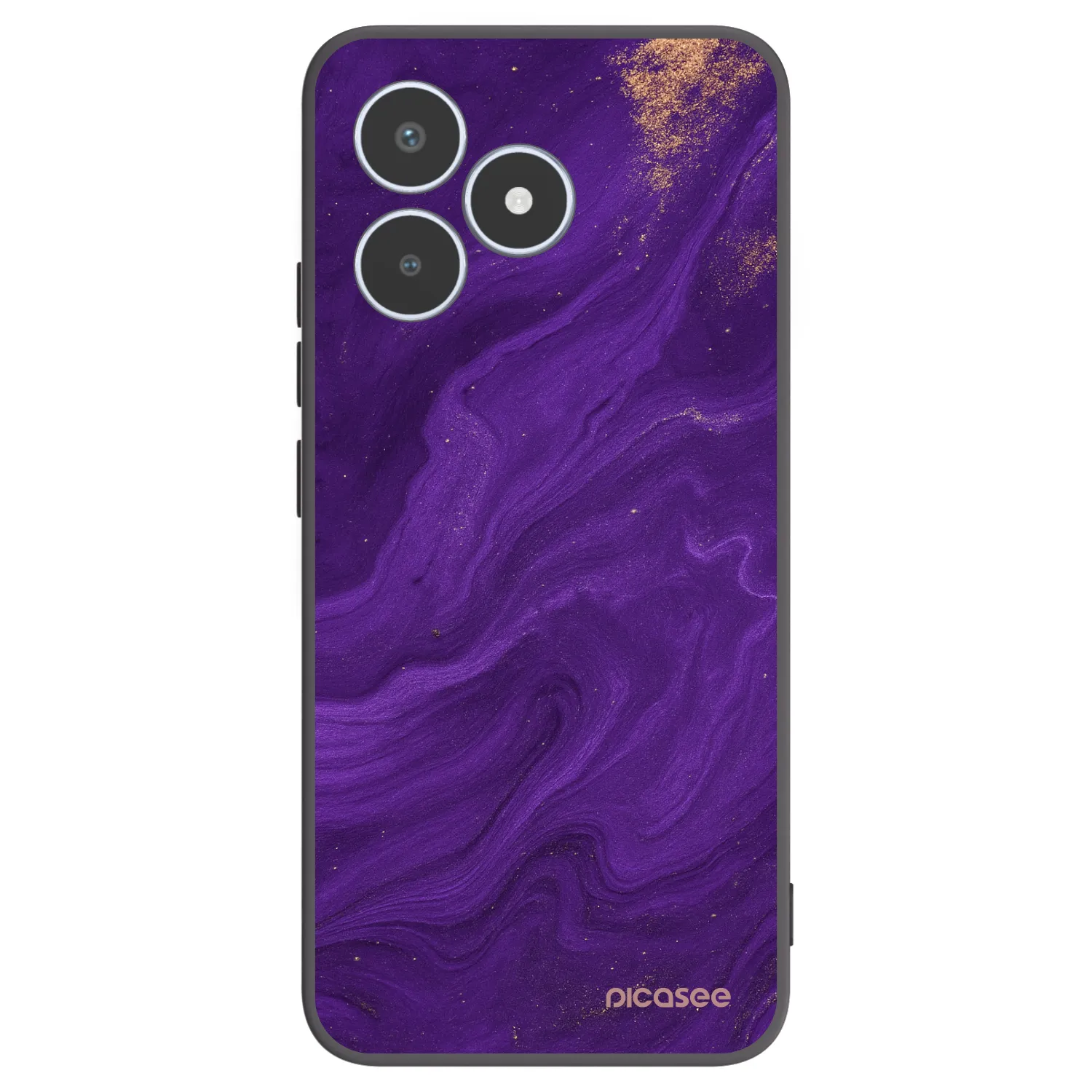 Picasee Realme C53 Hülle - Schwarzes Silikon - Purple