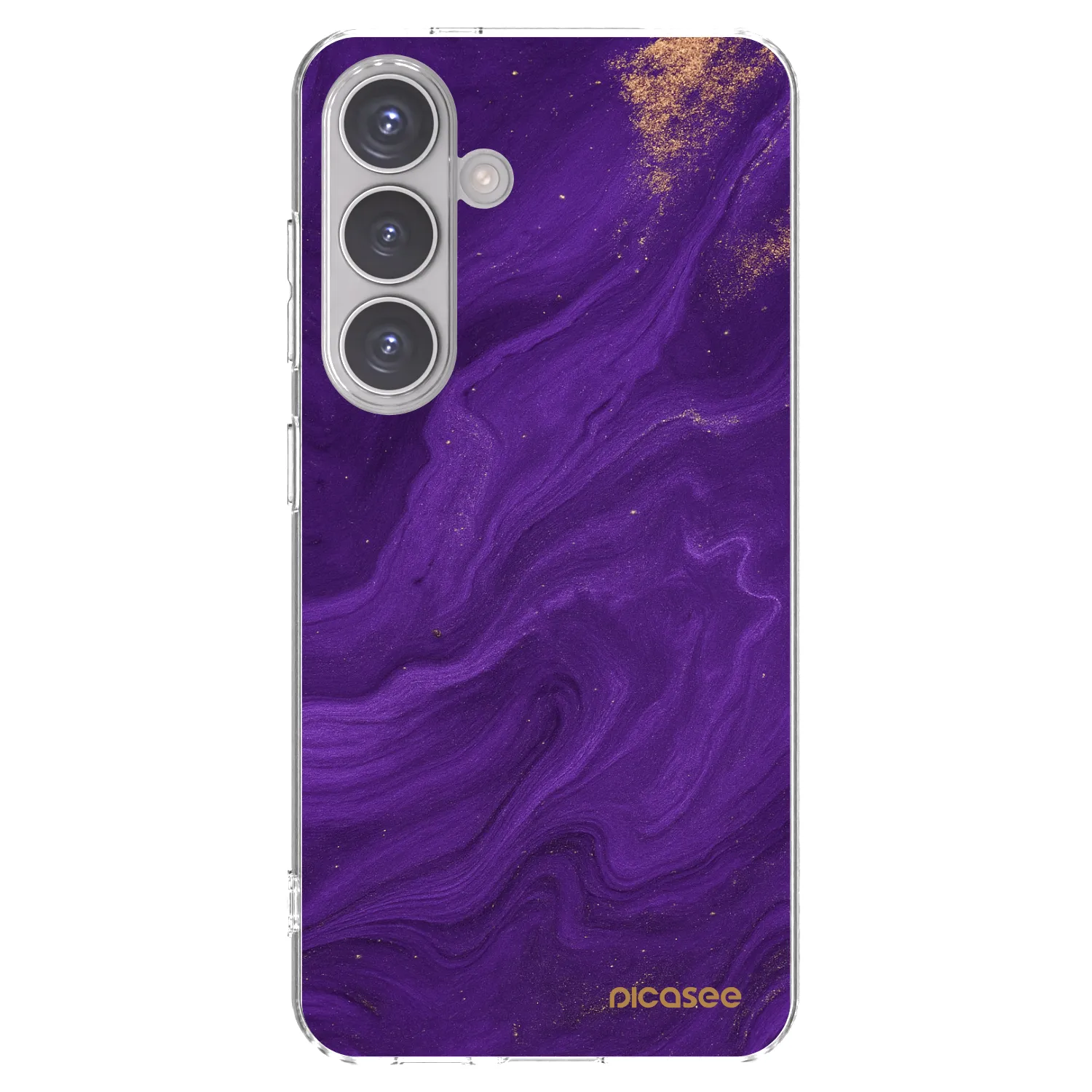 Picasee Samsung Galaxy S24 S921B 5G Hülle - Transparentes Silikon - Purple