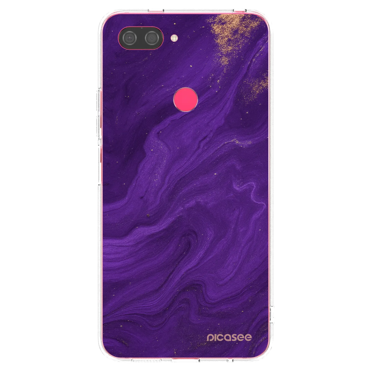 Picasee Xiaomi Mi 8 Lite Hülle - Transparentes Silikon - Purple