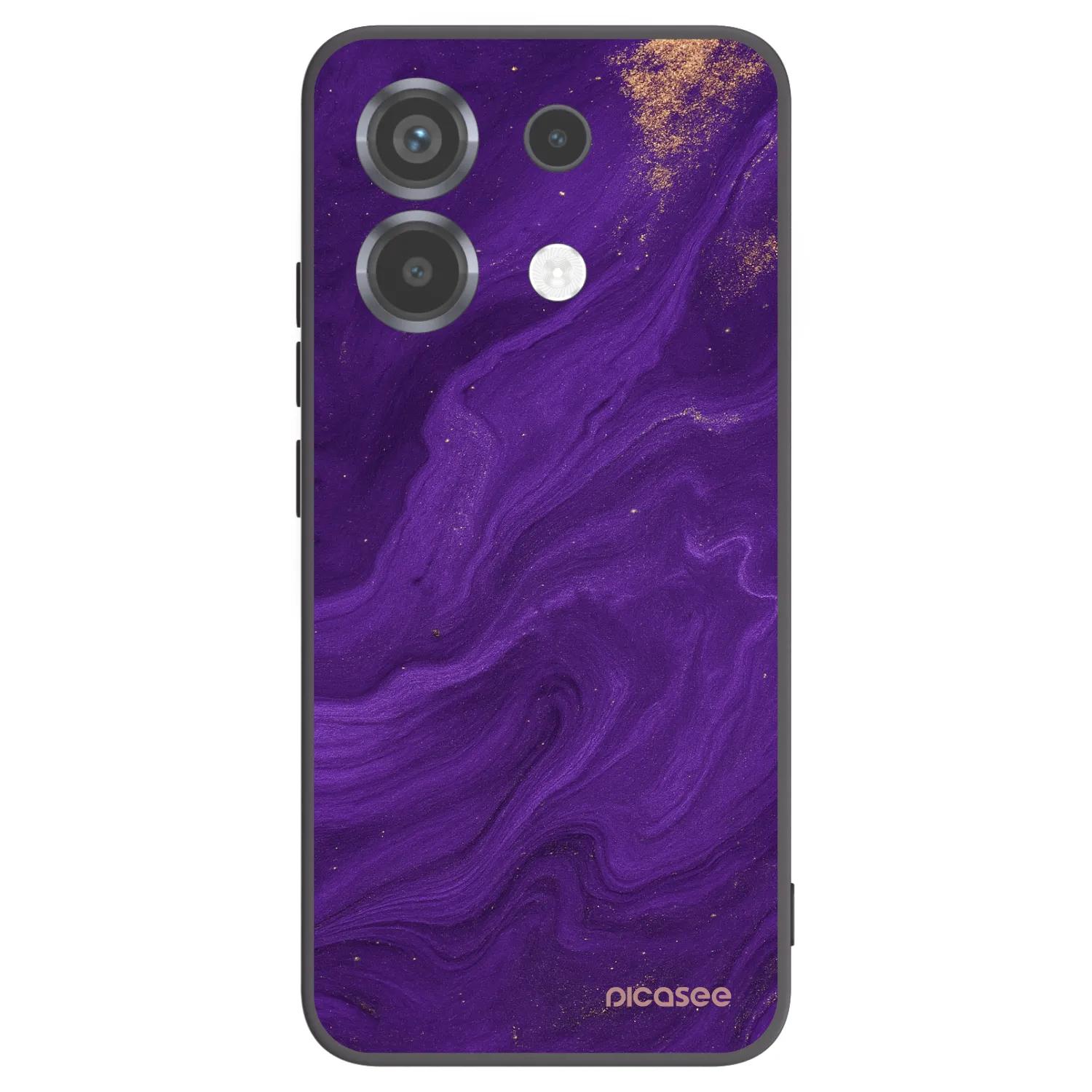 Picasee Xiaomi Poco X6 Hülle - Schwarzes Silikon - Purple