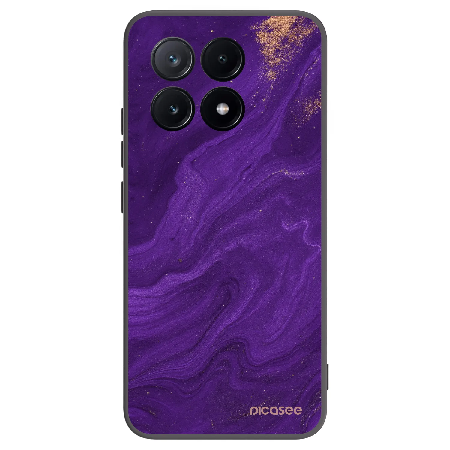 Picasee Xiaomi Poco X6 Pro Hülle - Schwarzes Silikon - Purple