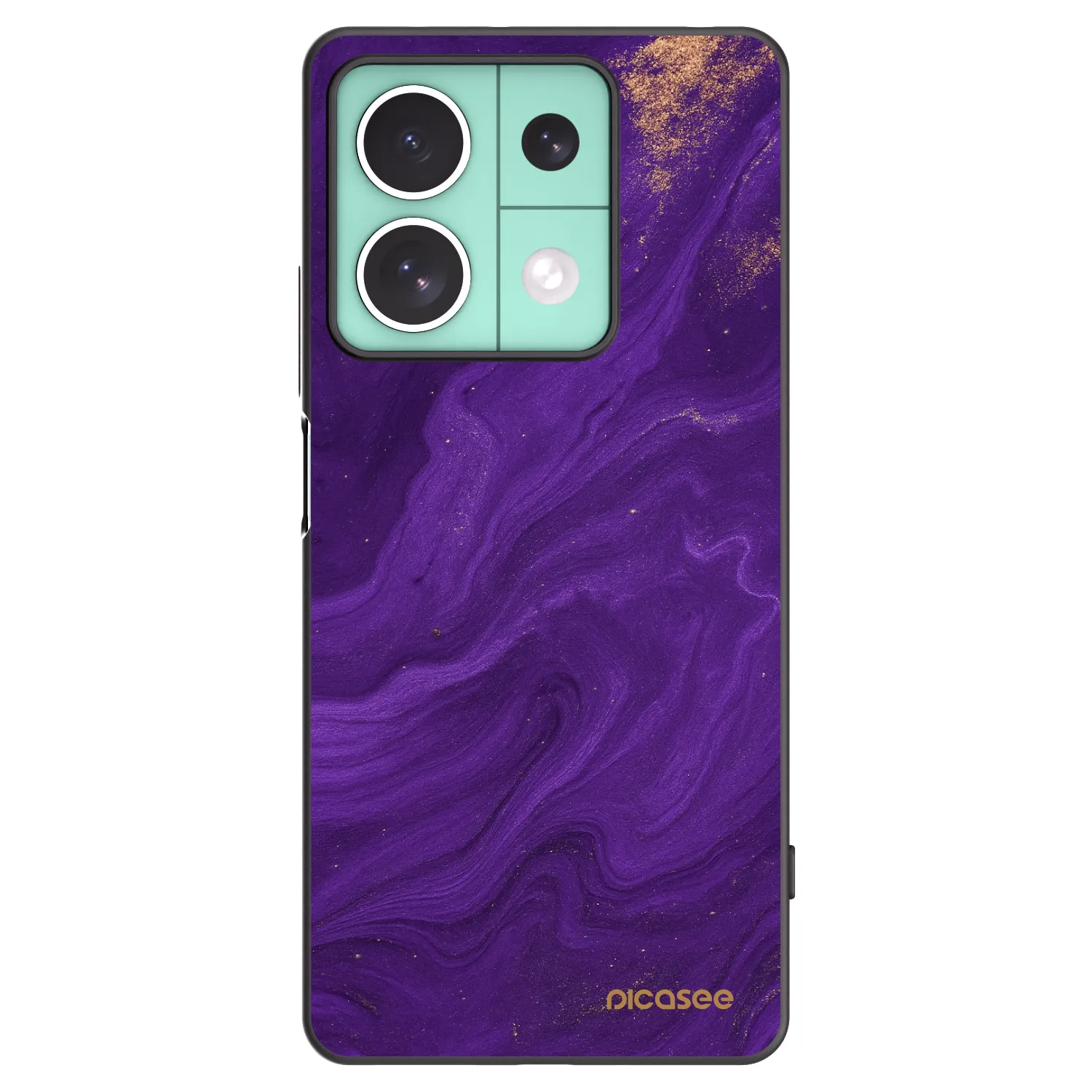 Picasee Xiaomi Redmi Note 13 5G Hülle - Schwarzes Silikon - Purple