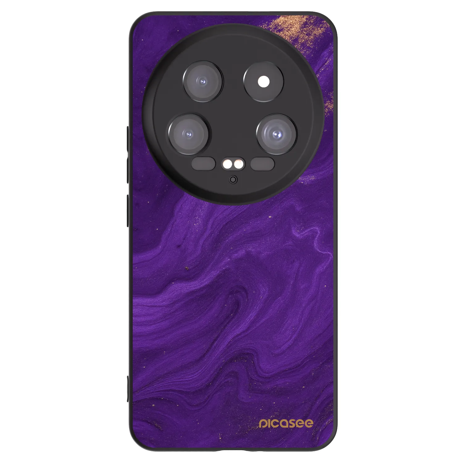 Picasee Xiaomi 14 Ultra Hülle - Schwarzes Silikon - Purple
