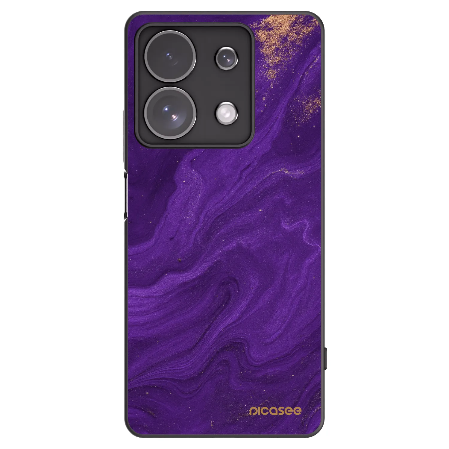 Picasee Xiaomi Redmi Note 13 Pro 4G Hülle - Schwarzes Silikon - Purple