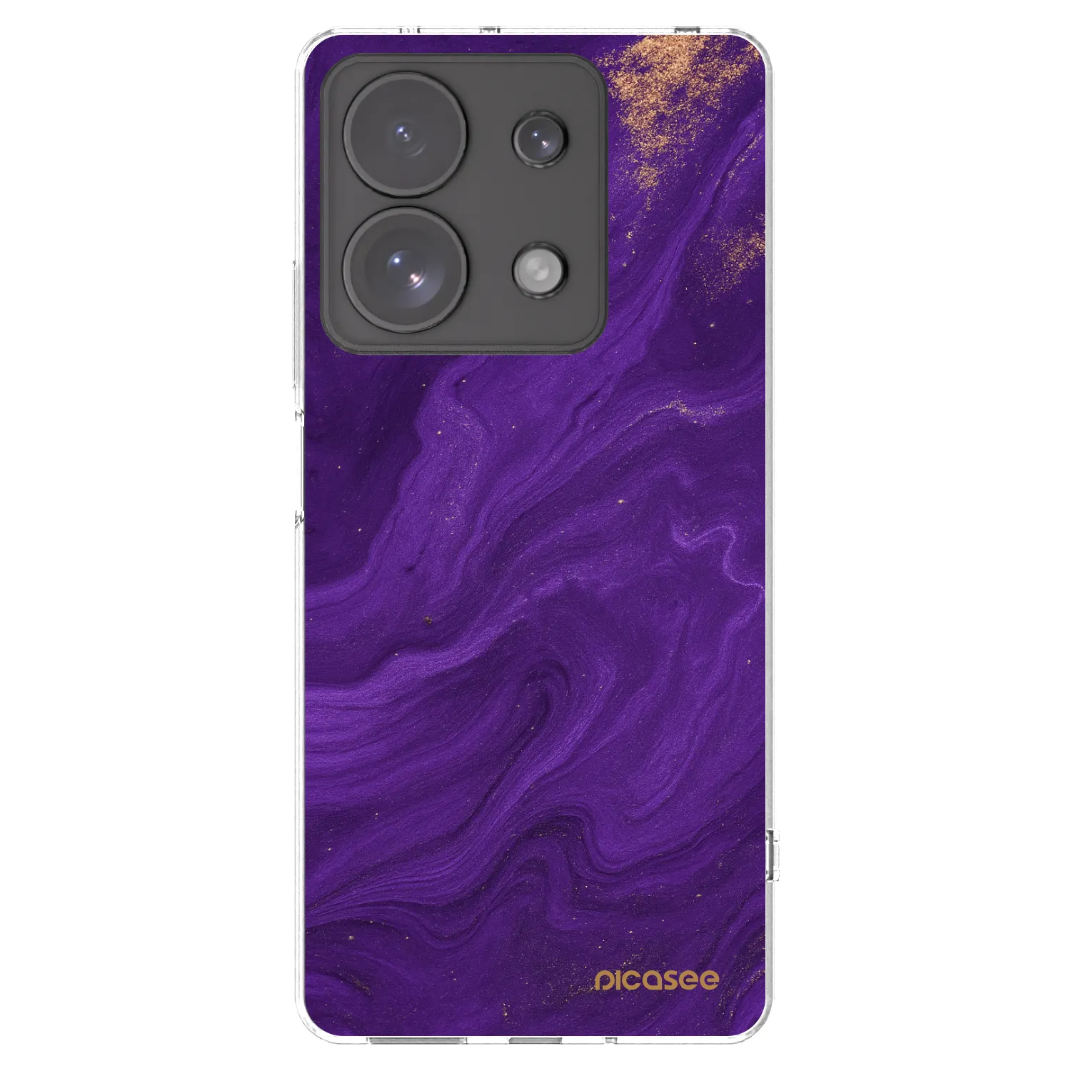 Picasee Xiaomi Redmi Note 13 Pro 4G Hülle - Transparentes Silikon - Purple