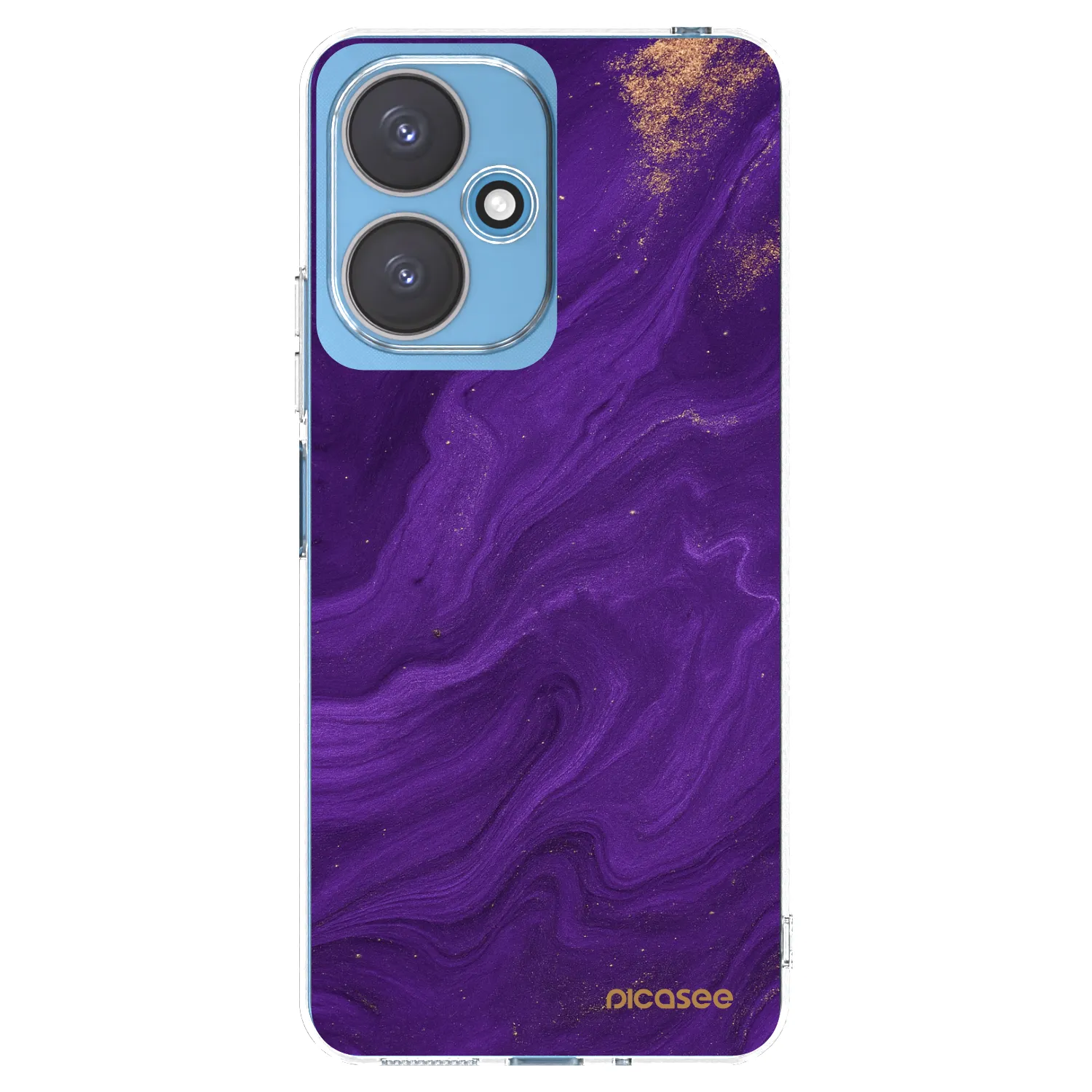 Picasee Xiaomi Redmi 13C 5G Hülle - Transparentes Silikon - Purple