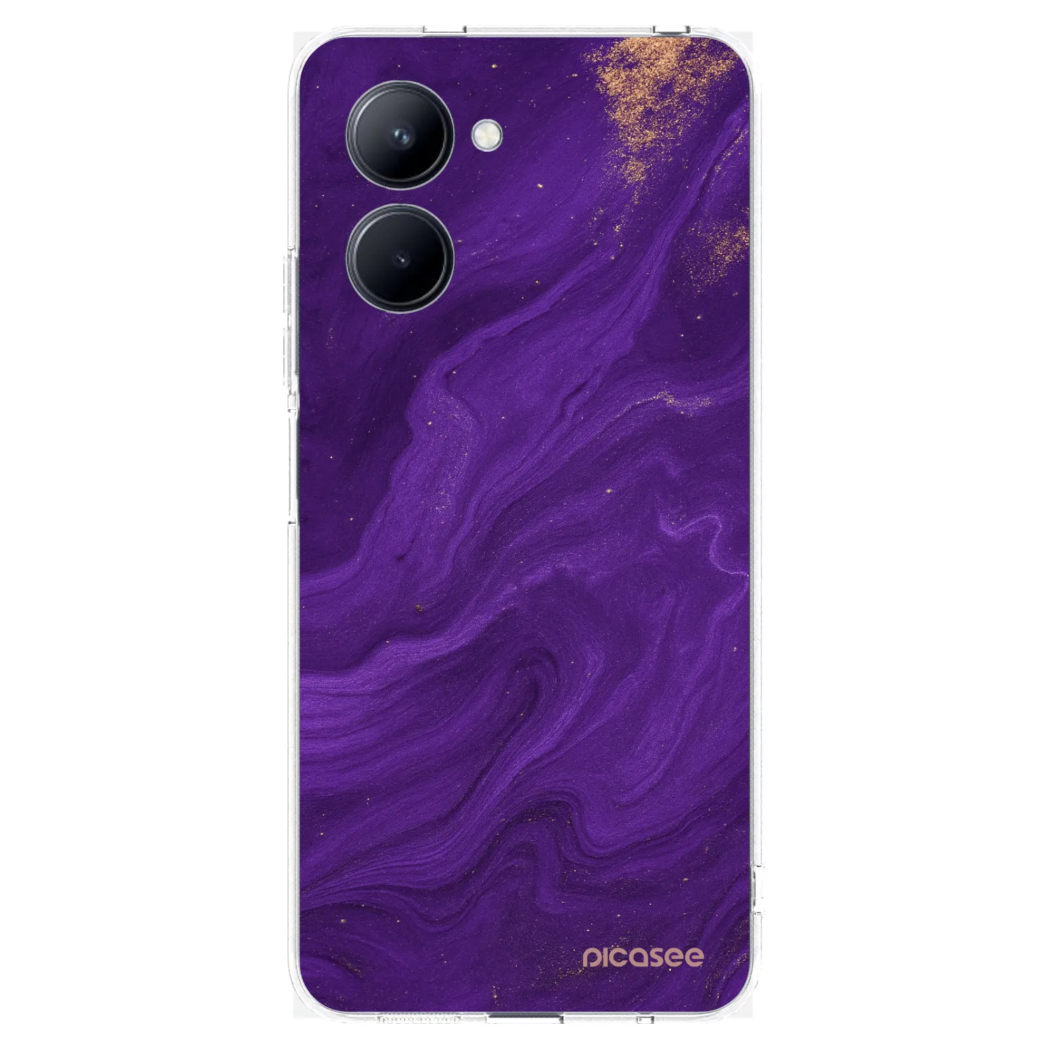 Picasee Realme C33 (2023) Hülle - Transparentes Silikon - Purple