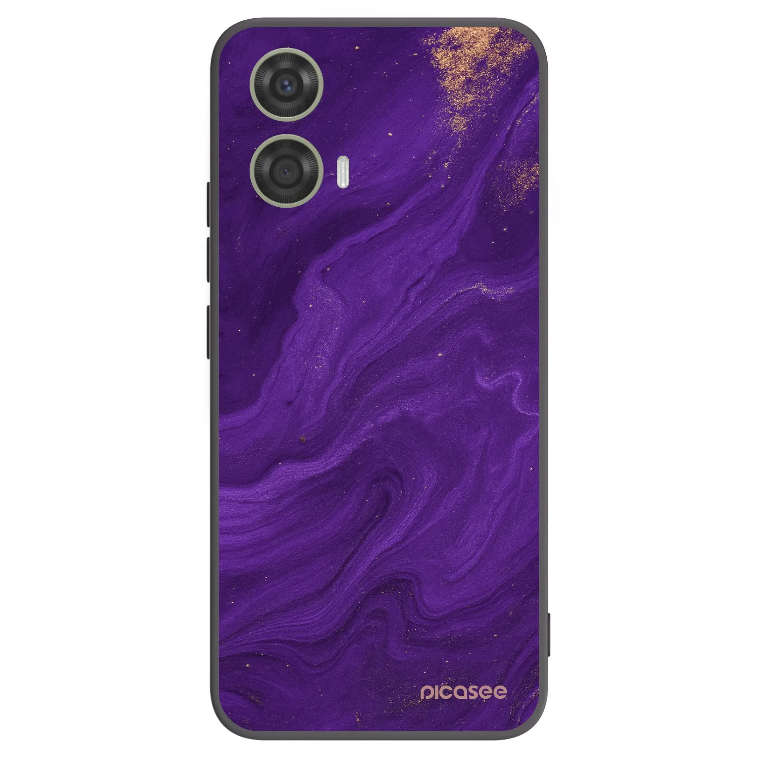 Picasee Motorola Moto G24 Hülle - Schwarzes Silikon - Purple