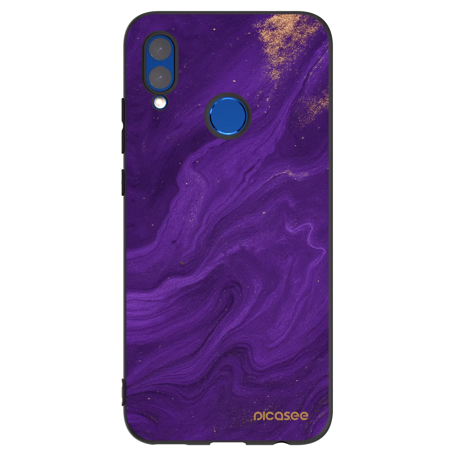 Picasee Honor 10 Lite Hülle - Schwarzes Silikon - Purple