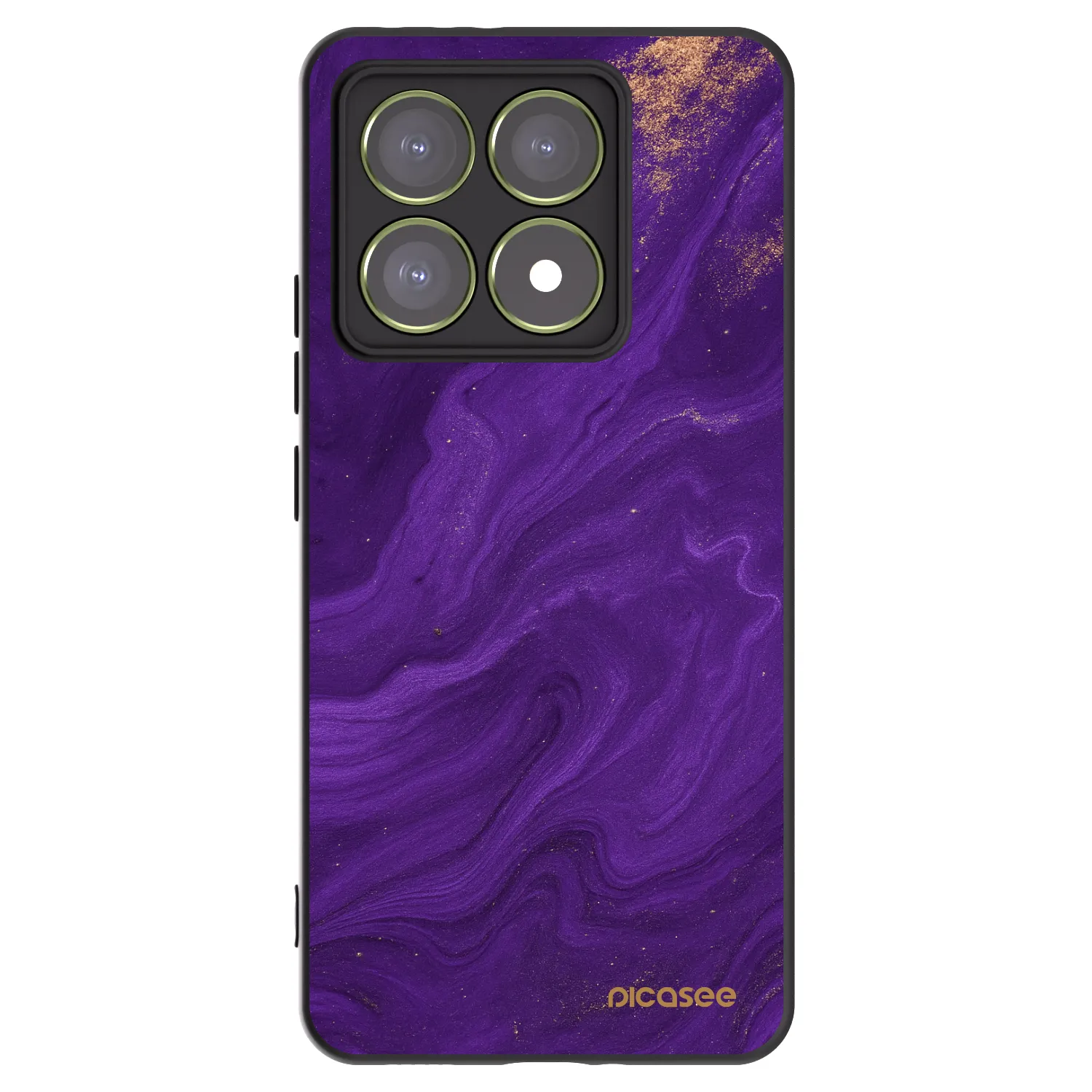 Picasee Xiaomi 14T Hülle - Schwarzes Silikon - Purple