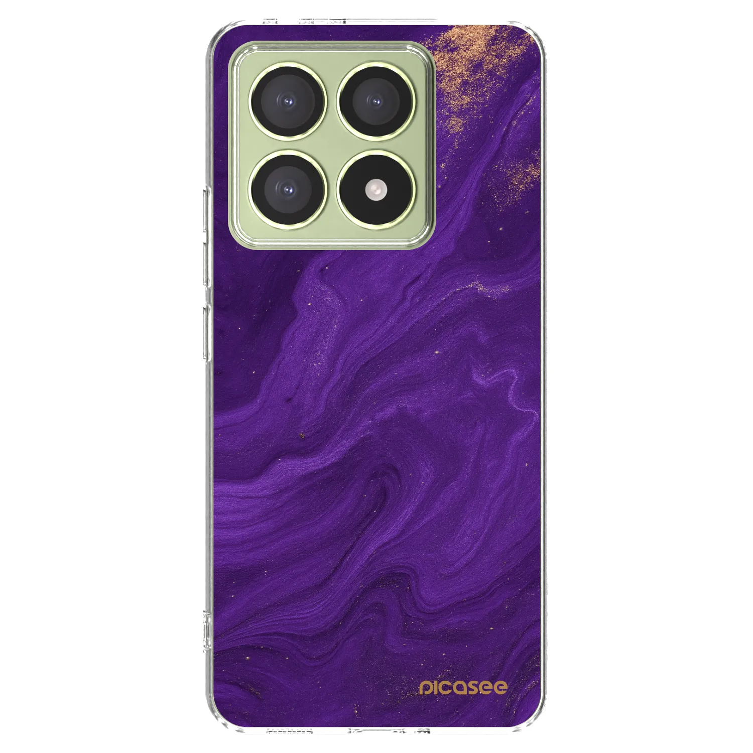 Picasee Xiaomi 14T Hülle - Transparentes Silikon - Purple