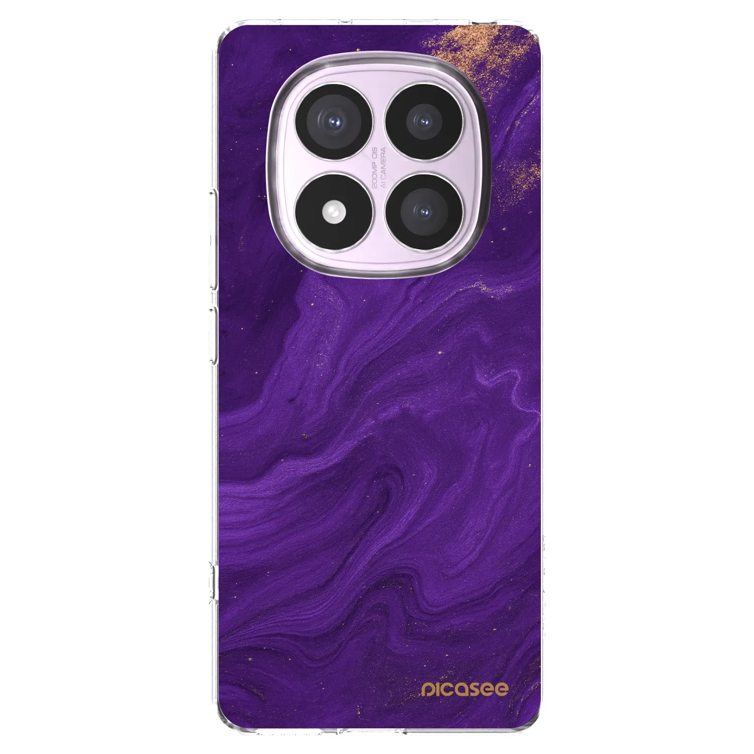Picasee Xiaomi Redmi Note 14 Pro 5G Hülle - Transparentes Silikon - Purple